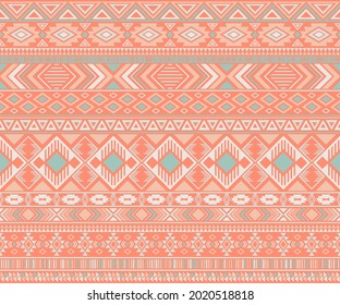 Navajo american indian pattern tribal ethnic motifs geometric seamless background. Impressive native american tribal motifs textile print ethnic traditional design. Navajo symbols fabric print.