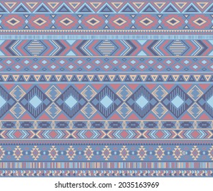 Navajo American Indian Pattern Tribal Ethnic Motifs Geometric Seamless Background. Modern Native American Tribal Motifs Clothing Fabric Ethnic Traditional Design. Navajo Symbols Fabric Pattern.