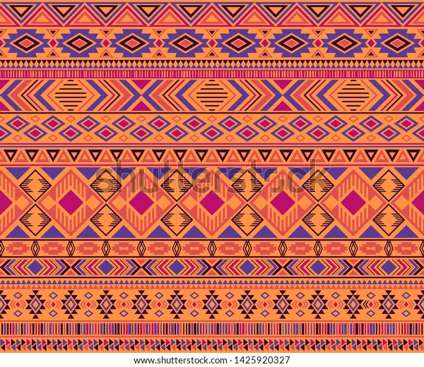 Navajo American Indian Pattern Tribal Ethnic Stock Vector (Royalty Free ...