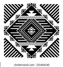 Navajo - Aztec big pattern vector illustration