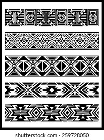 Navajo Aztec Border Vector Illustration Page 