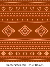 Navajo aztec southwest geometric seamless pattern fabric colorful design for textile printing