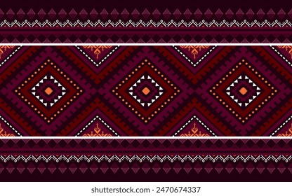 Navajo aztec southwest geometric seamless pattern fabric colorful design for textile printing
