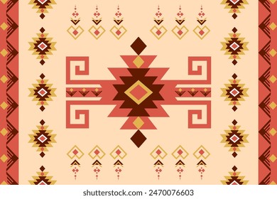 Navajo. Navajo design pattern Can be used in fabric design for clothing, textile, wrapping, background, wallpaper, carpet, embroidery, Aztec style
