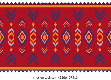 fondo abstracto de patrón sin fisuras ikat para el diseño textil. Se puede utilizar en el diseño de tejidos para ropa, papel decorativo, envoltura, alfombra, vector, ilustración 