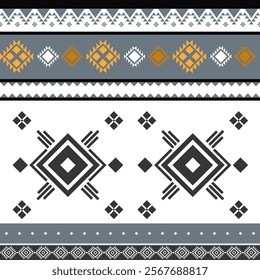 Navajo fabric pattern, bright and modern tones. Traditional geometric patterns combined with a modern twist. Suitable for home decoration or fashion use.