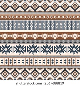 Navajo fabric pattern, bright and modern tones. Traditional geometric patterns combined with a modern twist. Suitable for home decoration or fashion use.