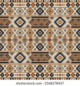 Navajo fabric pattern, bright and modern tones. Traditional geometric patterns combined with a modern twist. Suitable for home decoration or fashion use.
