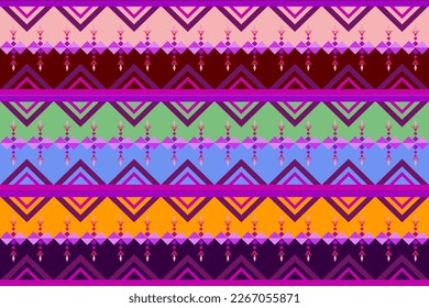 Navajo geometric ethnic oriental seamless pattern traditional, African Ikat paisley embroidery, Aztec style abstract vector, Embroidery pattern illustration,Design for printing business.