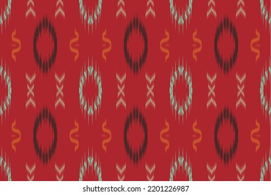 Navajo ikat floral tribal chevron Geometric Traditional ethnic oriental design for the red background. Folk embroidery, India Fabric art, Scandinavian, Gypsy, Mexican, African rug, wallpaper.