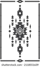 Navajo  Indian American Vector Pattern illustration