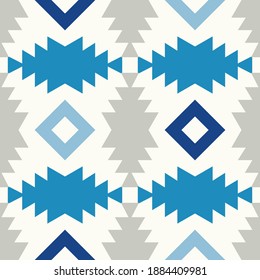 Tapis en mosaïque de Navajo aux motifs géométriques folkloriques traditionnels. couverture indienne amérindienne. Éléments aztèques. Arrière-plan harmonieux. Illustration vectorielle pour le web design ou l'impression.