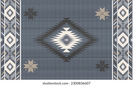 Navajo  Native America South Western ethnic decor style.  tribal vector seamless pattern. Indian ornament Boho geometric ornament.folk.orientel. Window.tukey Mexican .blanket, rug. Woven carpet.