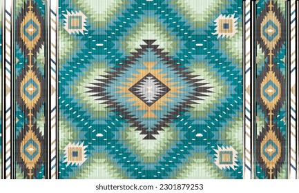 Navajo Native America South Western ethnic decor style. tribal vector seamless pattern. Indian ornament Boho geometric ornament.folk.orientel. Window.tukey Mexican .blanket, rug. Woven carpet.