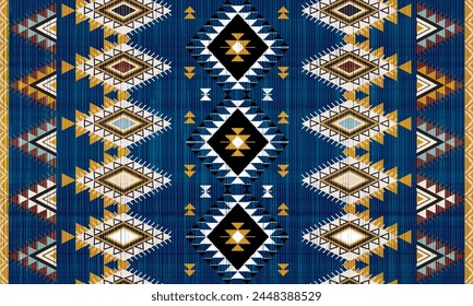 Navajo Native America South Western inspired area rugs ethnic decor style. tribal vector seamless pattern. Indian ornament Boho geometric ornament.folk.orientel. Window .blanket, rug. Woven carpet.