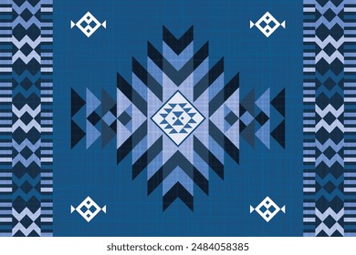 Navajo Native America South Western inspired area rugs ethnic decor style. tribal vector seamless pattern. Indian ornament Boho geometric ornament.folk.orientel. Window .blanket, rug. Woven carpet.