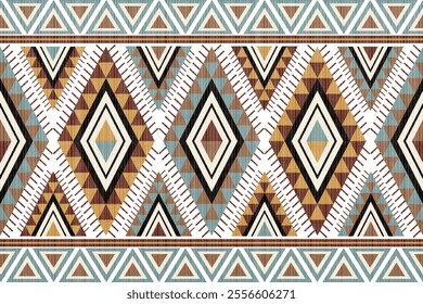 Navajo Native America South Western inspired area rugs ethnic decor style. tribal vector seamless pattern. Indian ornament Boho geometric ornament.folk.orientel. Window .blanket, rug. Woven carpet