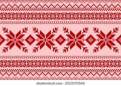 Nativo Navaho American Ethnic Pixel Art, Sudoeste étnico Navajo padrão sem emenda. Padrão tribal indígena navajo geométrico sem costura. Design para roupas, tecido, tapete, tapete, tecido e decoração.