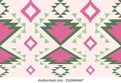 Navajo native american fabric seamless pattern,geometric tribal ethnic traditional background, design elements, design for carpet,wallpaper,clothing,rug,interior,embroidery vector illustration.