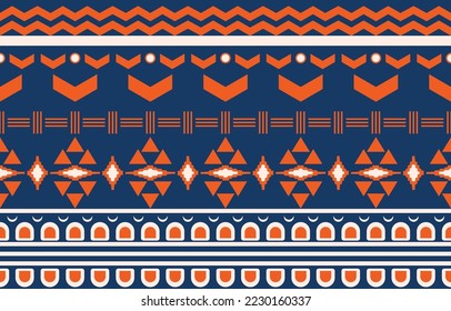Navajo native american fabric seamless pattern,geometric tribal ethnic traditional background, design elements, design for carpet,wallpaper,clothing,rug,interior,embroidery vector illustration.