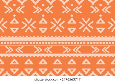 Motif harmonieux de tissu natif américain Navajo, arrière-plan géométrique tribal ethnique traditionnel, éléments de design , conception pour tapis, fond d'écran, vêtements, tapis, intérieur, broderie  illustration vectorielle.