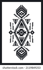 Navajo Native American Indian Big pattern vector board