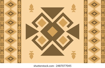 Navajo and Native American patterns blend with Aztec and tribal motifs for a bohemian, ethnic design ideal for patterns, creating a vintage, ethnic wallpaper perfect for rugs, fabrics