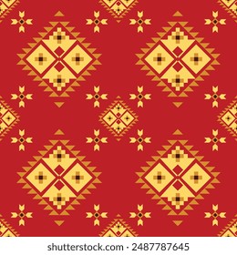 Navajo and Native American patterns blend with Aztec and tribal motifs for a bohemian, ethnic design ideal for patterns, creating a vintage, ethnic wallpaper perfect for rugs, fabrics