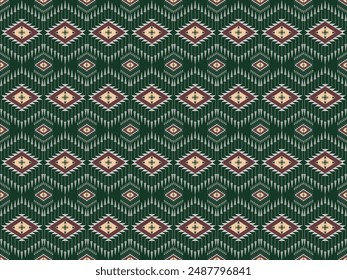 Navajo and Native American patterns blend with Aztec and tribal motifs for a bohemian, ethnic design ideal for patterns, creating a vintage, ethnic wallpaper perfect for rugs, fabrics