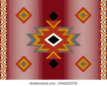 Navajo pattern design. Native American style. Can be used in fabric design for clothing, textile, wrapping, background, wallpaper, carpet, embroidery, print