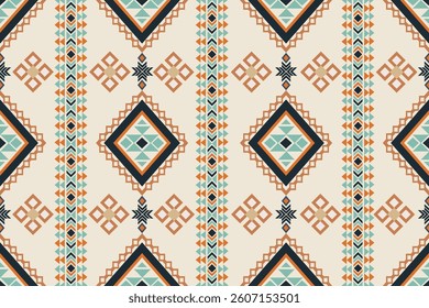 Navajo pattern Native America South Western ethnic decor style. tribal vector seamless pattern. Indian ornament Boho geometric ornament.folk.orientel. Rug pattern. Mexican blanket, rug. Woven carpet.