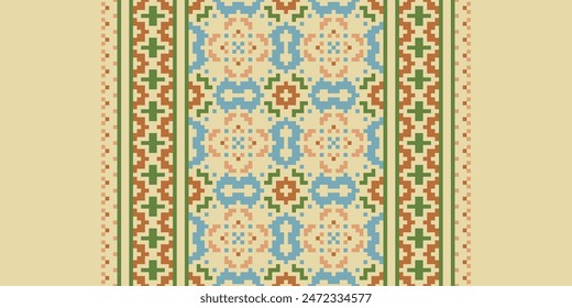 Navajo Pattern Native American Indigenous Art Geometric Ethnic Concept Tribal Aztec Navajo Pattern Maxican Fabric Seamless for Fabric,carpet,wallpaper,cloth,batik,quilt,craft,vector,illustratoion,tile