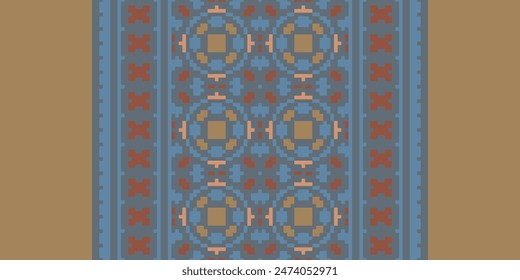 Navajo Pattern Native American Indigenous Art Geometric Ethnic Concept Tribal Aztec Navajo Pattern Maxican Fabric Seamless for Fabric,carpet,wallpaper,cloth,batik,quilt,craft,vector,illustratoion,tile