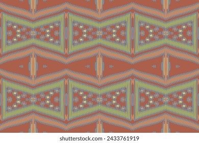 Navajo pattern Seamless Bandana print silk Motif embroidery, Ikat embroidery vector Design for Print pattern vintage flower folk navajo patchwork pattern
