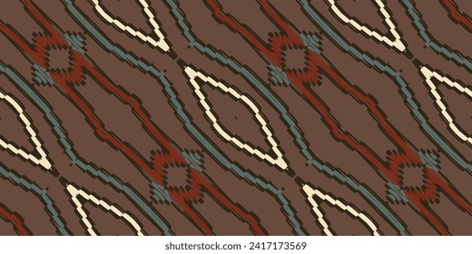 Navajo pattern Seamless Mughal architecture Motif embroidery, Ikat embroidery vector Design for Print indigenous art aboriginal art pattern floral kurti mughal border