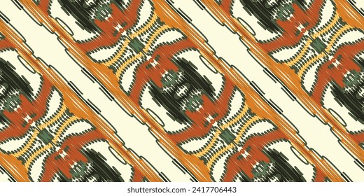 Navajo pattern Seamless Mughal architecture Motif embroidery, Ikat embroidery vector Design for Print scandinavian pattern saree ethnic nativity gypsy pattern