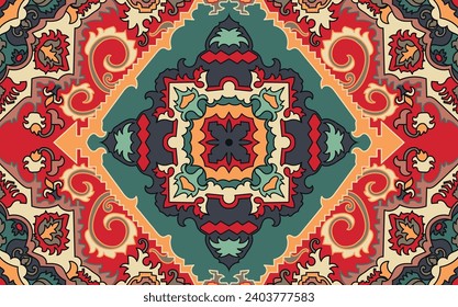 navajo pattern.Persian rug.Aztec tribal.seamless geometric pattern. Indigenous ethnic carpet. Ethnicity. Red carpet, the story of the fire war.