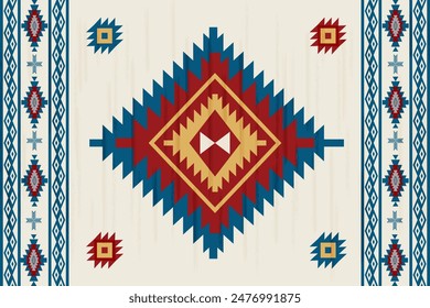 Navajo pattern.Square shape on grey background.Geometric shape.Zigzag pattern.Seamless.Triangle shape.DIgital design.Illustration.Line.Design for skirt.Clothes.Carpet.Printing. Knitting
