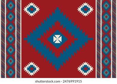 Navajo pattern.Square shape on grey background.Geometric shape.Zigzag pattern.Seamless.Triangle shape.DIgital design.Illustration.Line.Design for skirt.Clothes.Carpet.Printing. Knitting
