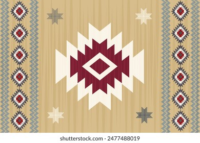 Navajo pattern.Square shape on grey background.Geometric shape.Zigzag pattern.Seamless.Triangle shape.DIgital design.Illustration.Line.Design for skirt.Clothes.Carpet.Printing. Knitting
