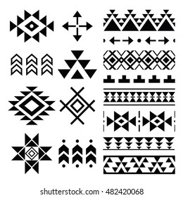 Navajo print, Aztec pattern, Tribal design elements  