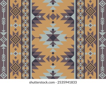 Navajo seamless pattern. Aztec geometric seamless patterns, American Mexican southwest Navajo, Tribal Native ethnic, Tribal, seamless design. Zigzag pattern. design for textile printing, home decor