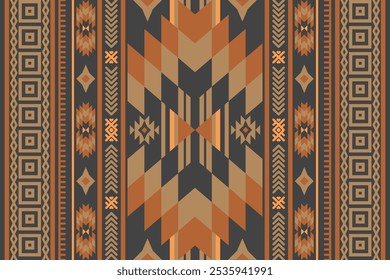 Navajo seamless pattern. Aztec geometric seamless patterns, American Mexican southwest Navajo, Tribal Native ethnic, Tribal, seamless design. Zigzag pattern. design for textile printing, home decor