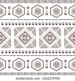 Navajo seamless pattern. Ikat background with traditional design texture background design vector. Aztec abstract geometric print. Ethnic hipster border backdrop