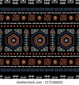 Navajo seamless pattern. Ikat background with traditional design texture background design vector. Aztec abstract geometric print. Ethnic hipster border backdrop