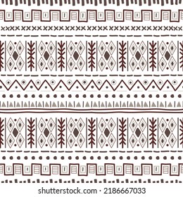 Navajo seamless pattern. Ikat background with traditional design texture background design vector. Aztec abstract geometric print. Ethnic hipster border backdrop