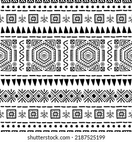 Navajo seamless pattern. Ikat background with traditional design texture background design vector. Aztec abstract geometric print. Ethnic hipster border backdrop