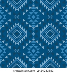 Navajo southwest geometric seamless pattern fabric colorful design for textile printing
