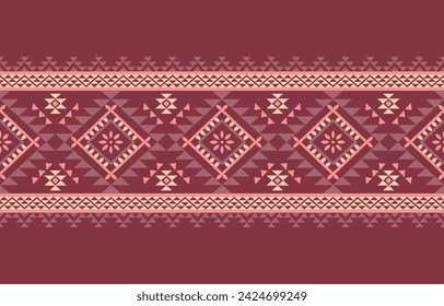 Navajo southwest geometric seamless pattern fabric colorful design for textile printing