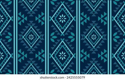 Navajo southwest geometric seamless pattern fabric colorful design for textile printing